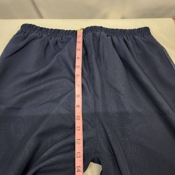 Women's 2 Pieces Pantsuits Navy Short Sleeve Chiffon Ankle Length Formal Size 12 - Picture 9 of 13